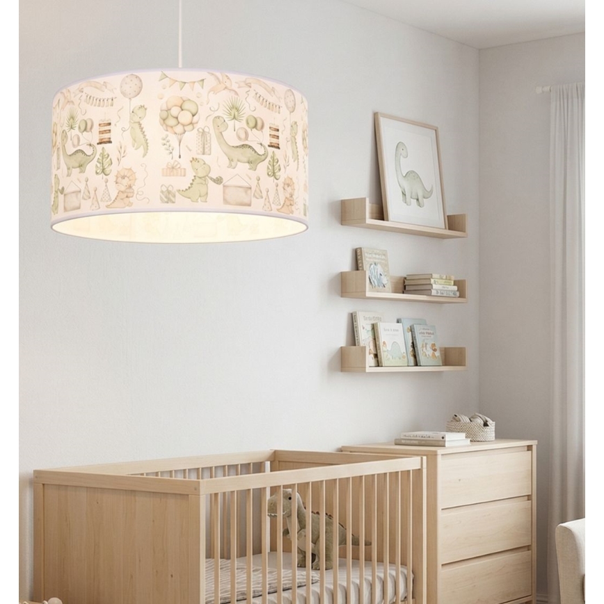 Lámpara de techo infantil KIDS ROOM 1xE27/60W/230V Ø 40 cm dinosaurio