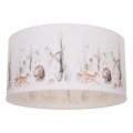 Lámpara de techo infantil KIDS ROOM — 1x casquillo E27 (máx. 60 W), 230 V, Ø 40 cm; diseño con simpáticos animalitos, perfecta para iluminar y decorar la habitación infantil.