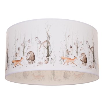 Lámpara de techo infantil KIDS ROOM — 1x casquillo E27 (máx. 60 W), 230 V, Ø 40 cm; diseño con simpáticos animalitos, perfecta para iluminar y decorar la habitación infantil.