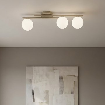 Lámpara de techo KAIRO 3xE14/10W/230V beige
