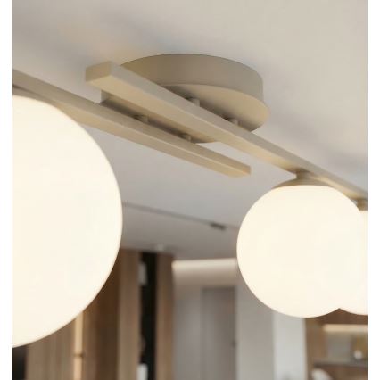 Lámpara de techo KAIRO 3xE14/10W/230V beige
