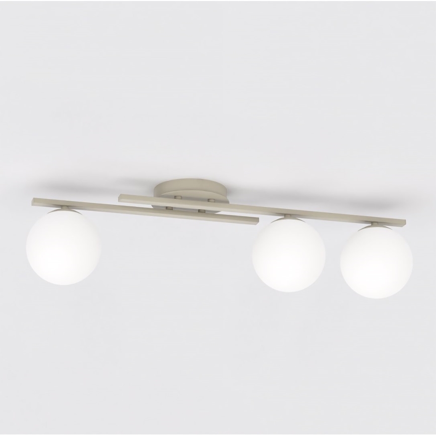 Lámpara de techo KAIRO 3xE14/10W/230V beige