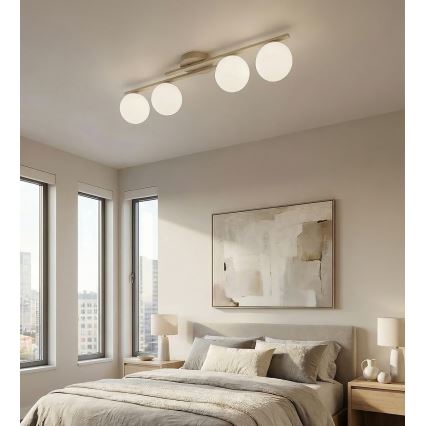 Lámpara de techo KAIRO 4xE14/10W/230V beige