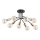 Lámpara de techo LANTI 8xE27/15W/230V dorado/negro