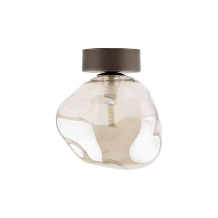 Lámpara de techo LAVA 1xG9/8W/230V bronce/beige ahumado