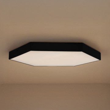 Lámpara de techo LED 200W/230V con temperaturas de color 3000/4000/6500K, diámetro 100 cm, negra