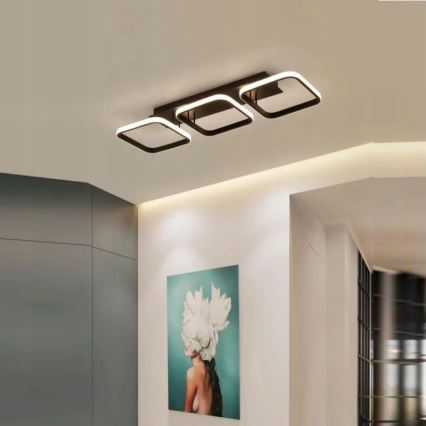 Lámpara de techo LED/33W/230V negra