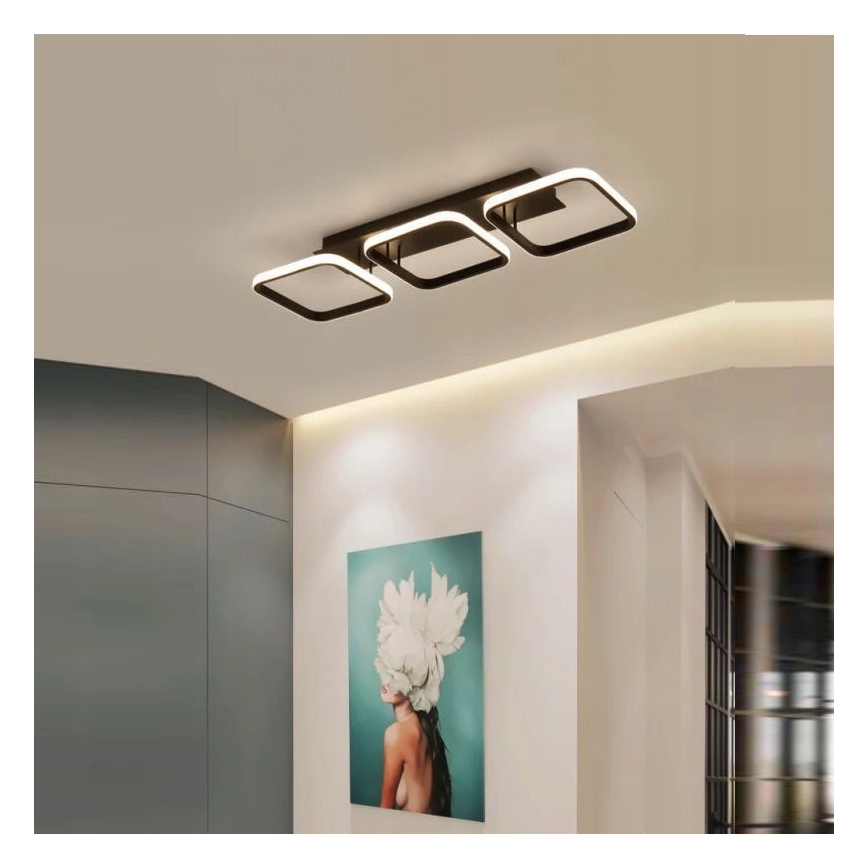 Lámpara de techo LED/33W/230V negra