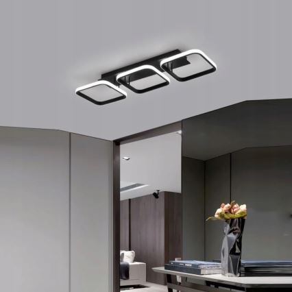 Lámpara de techo LED/33W/230V negra