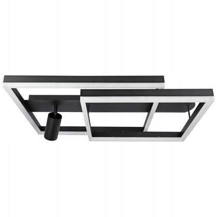 Lámpara de techo LED 38W/230V + 1x GU10/30W negra