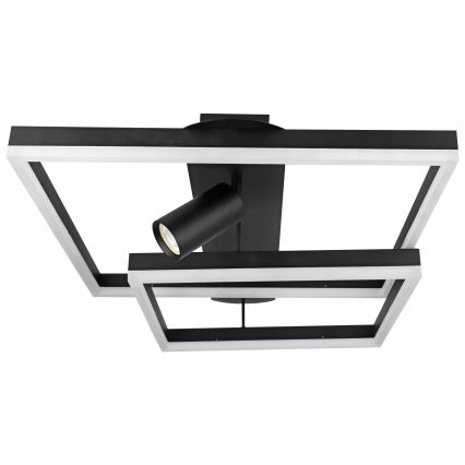 Lámpara de techo LED 38W/230V + 1x GU10/30W negra