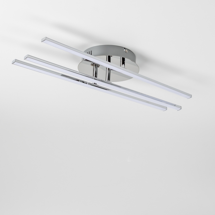 Lámpara de techo LED 3xLED/3W/230V cromo brillante