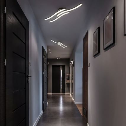 Lámpara de techo LED 3xLED/6W/230V 2700K negra
