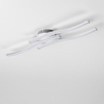 Lámpara de techo LED 3xLED/6W/230V 3000K plateada
