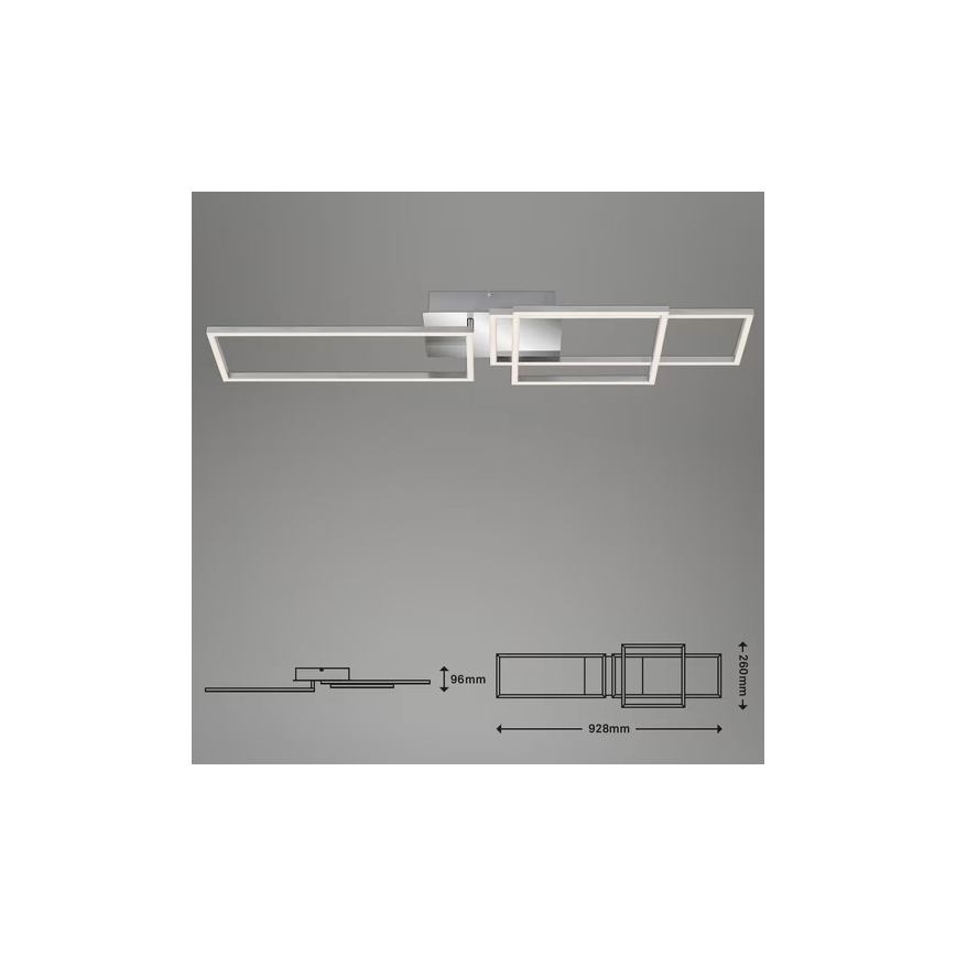 Lámpara de techo LED 42W/230V 3000K cromo mate