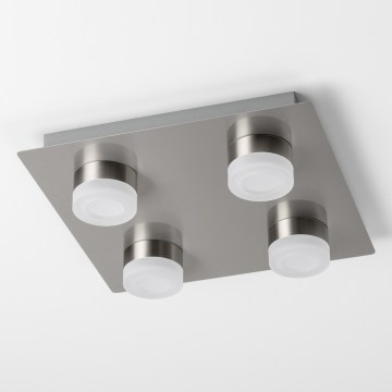 Lámpara de techo LED 4xLED/4W/230V cromo mate