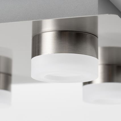 Lámpara de techo LED 4xLED/4W/230V cromo mate