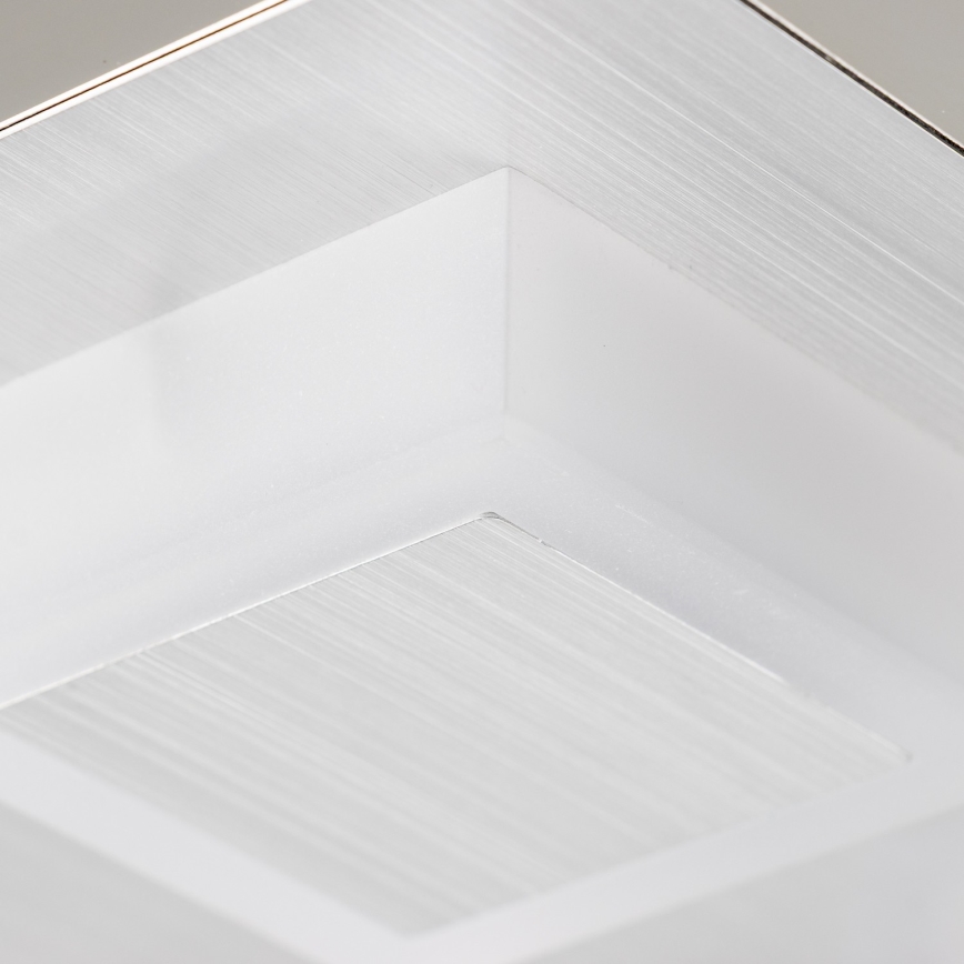 Lámpara de techo LED 4xLED/5W/230V 3000K 28x28 cm cromo mate