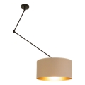 Lámpara de techo LED ajustable en varilla GORTA 1xE27/60W/230V beige/dorado