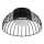 Lámpara de techo LED BETSY LED/12W/230V Ø 25 cm negra