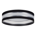 Lámpara de techo LED CORAL LED/24W/230V negro/plateado