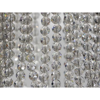 Lámpara de techo de cristal LED NAURU LED/24W/230V Ø 45 cm cromo brillante + mando a distancia