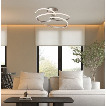 Lámpara de techo LED de superficie CORT LED/40W/230V, plateada
