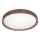 Lámpara de techo LED FOREST LED/24W/230V, Ø 39 cm, marrón