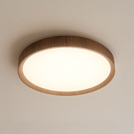 Lámpara de techo LED FOREST LED/24W/230V, Ø 39 cm, marrón