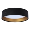 Lámpara de techo LED GALAXY LED/24W/230V Ø 44 cm negro/dorado