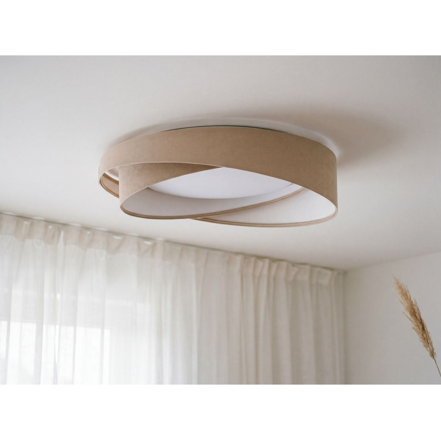 Lámpara de techo LED GALAXY MODERN LED/24W/230V Ø 55 cm beige/blanco