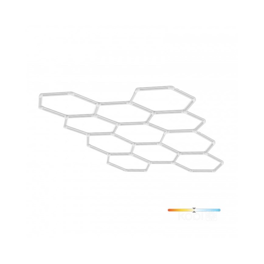 Lámpara de techo LED HEXLINE LED/513W/230V 4000K 300x516 cm blanca