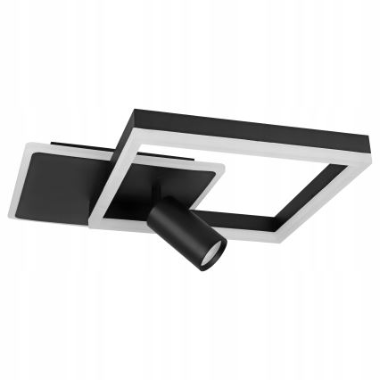 Lámpara de techo LED LED/38W/230V + 1xGU10/30W negra