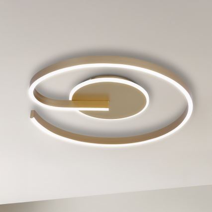 Lámpara de techo LED LORENZO LED/22W/230V Ø 50 cm, dorada
