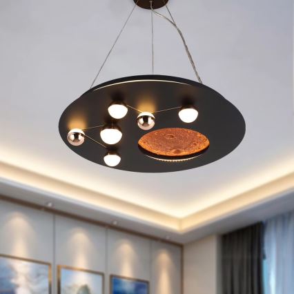 Lámpara de techo LED MARS LED/48W/230V 3000K negra
