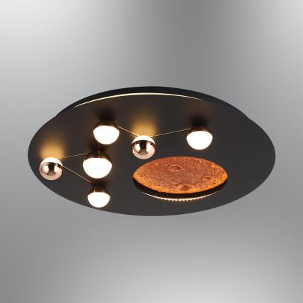Lámpara de techo LED MARS LED/48W/230V 3000K negra