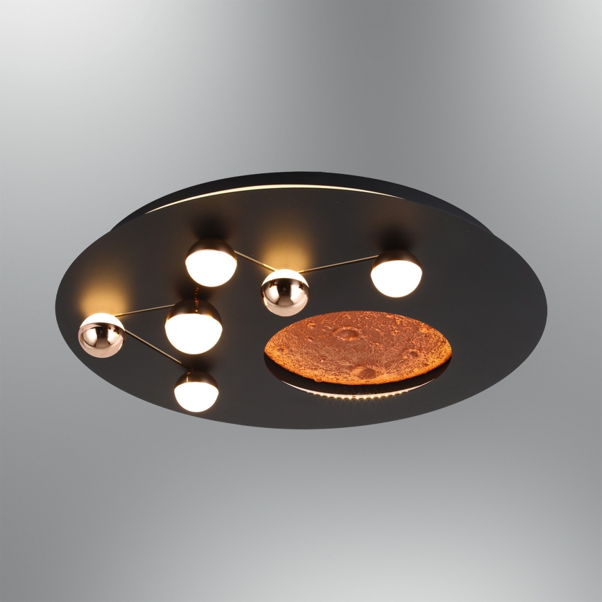 Lámpara de techo LED MARS LED/48W/230V 3000K negra