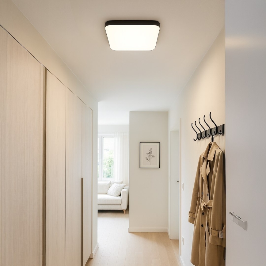 Lámpara de techo LED NEMO LED/36W/230V 50x50 cm negra