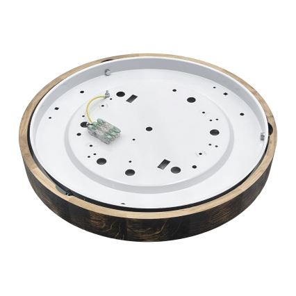 Lámpara de techo LED OAK SMOKY SLIM LED/36W/230V 4000K diámetro 47 cm roble/marrón oscuro