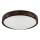 Lámpara de techo LED OAK SMOKY SLIM LED/36W/230V 4000K Ø 37 cm roble/marrón oscuro