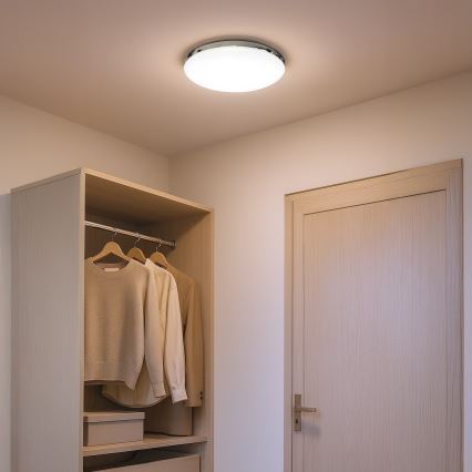 Lámpara de techo LED para baño MAYA LED/15W/230V Ø 33 cm IP44, cromo brillante