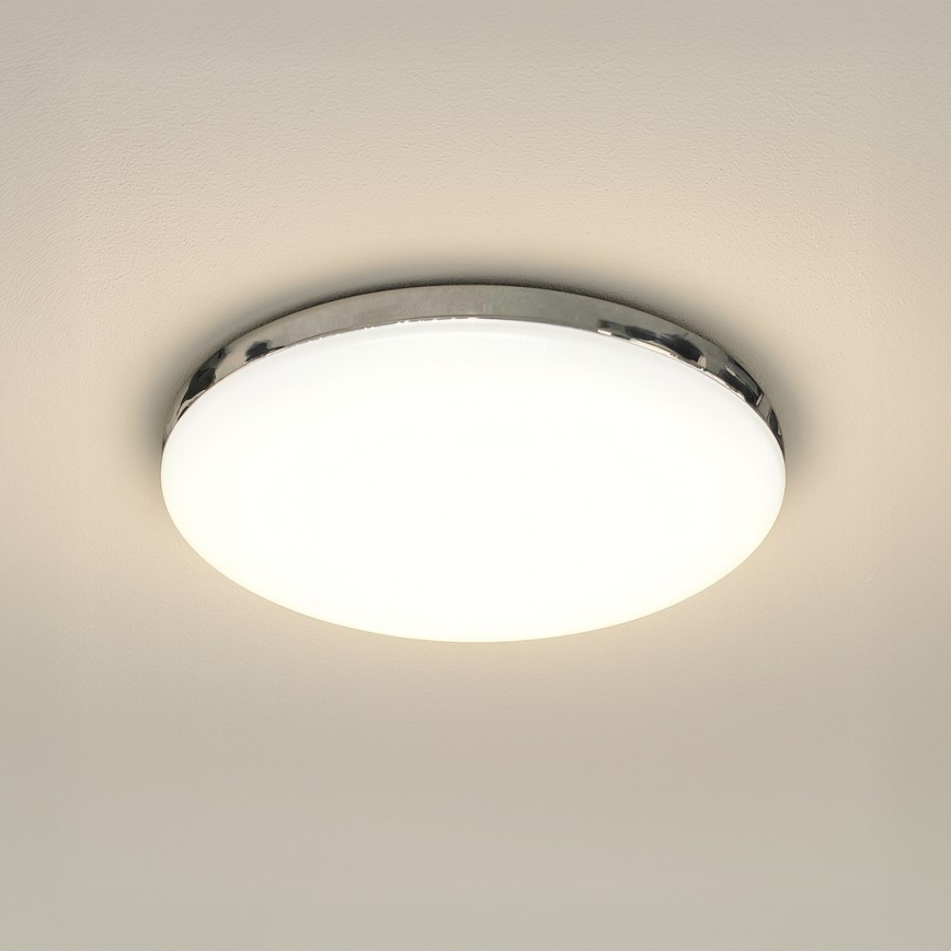 Lámpara de techo LED para baño MAYA LED/15W/230V Ø 33 cm IP44, cromo brillante