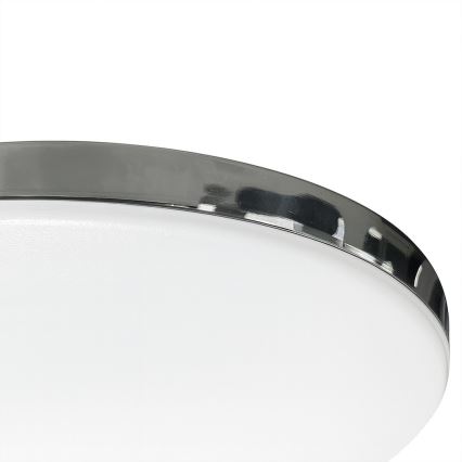 Lámpara de techo LED para baño MAYA LED/15W/230V Ø 33 cm IP44, cromo brillante
