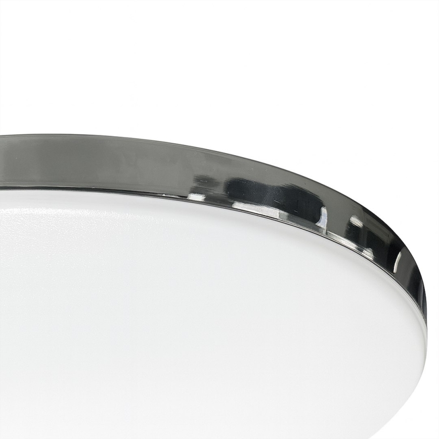 Lámpara de techo LED para baño MAYA LED/15W/230V Ø 33 cm IP44, cromo brillante