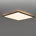 Lámpara de techo LED para baño NIVERA LED/12W/230V IP54 3000/4000/6000K 22,5x22,5 cm negra