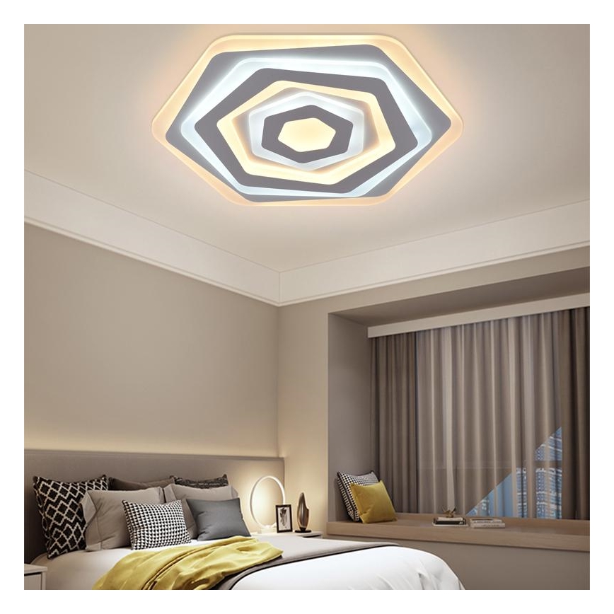 Lámpara de techo LED regulable LED/95W/230V 3000-6500K + mando a distancia