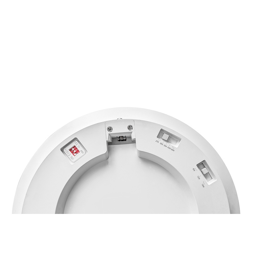 Luminaria de techo LED regulable con sensor de movimiento y detector crepuscular LED/6/12/18W/230V Ø 23 cm