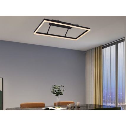 Lámpara de techo LED regulable de montaje en superficie 55W/230V 3000–6500K + mando a distancia