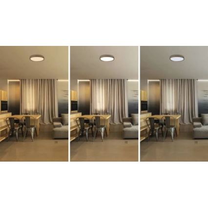 Lámpara de techo LED regulable ILVI LED/30W/230V 2700-6500K Ø 40 cm beige + mando a distancia