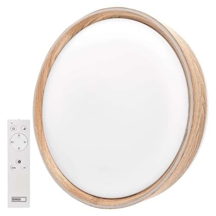 Lámpara de techo LED regulable ILVI LED/30W/230V 2700-6500K Ø 40 cm beige + mando a distancia